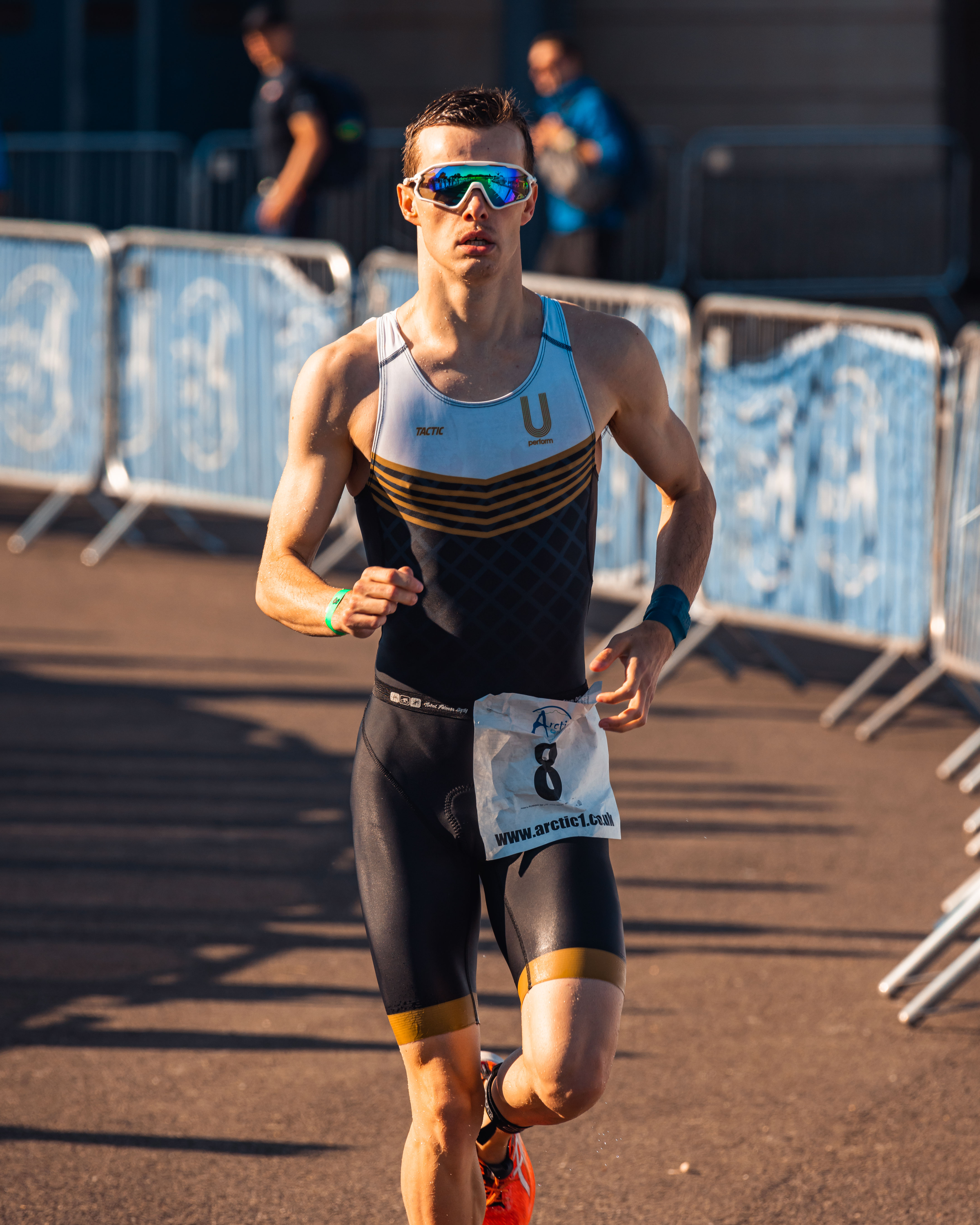 Ben competing in a multisport race.
